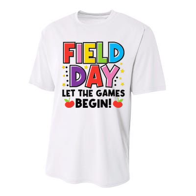 Field Day Let Games Start Begin  Teachers  Performance Sprint T-Shirt