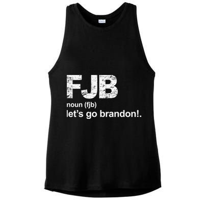 FJB Definition Let's Go Brandon Ladies PosiCharge Tri-Blend Wicking Tank