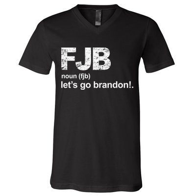 FJB Definition Let's Go Brandon V-Neck T-Shirt