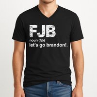 FJB Definition Let's Go Brandon V-Neck T-Shirt