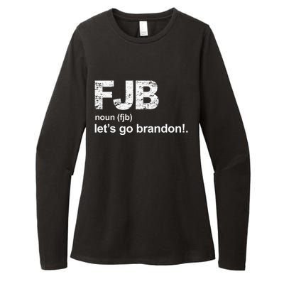 FJB Definition Let's Go Brandon Womens CVC Long Sleeve Shirt