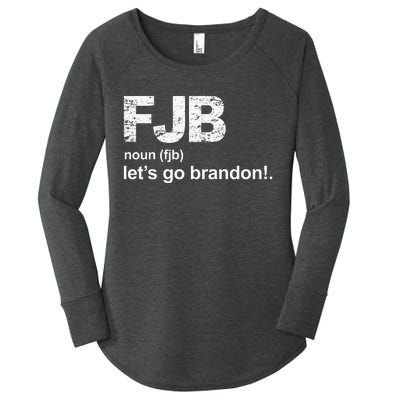 FJB Definition Let's Go Brandon Women's Perfect Tri Tunic Long Sleeve Shirt