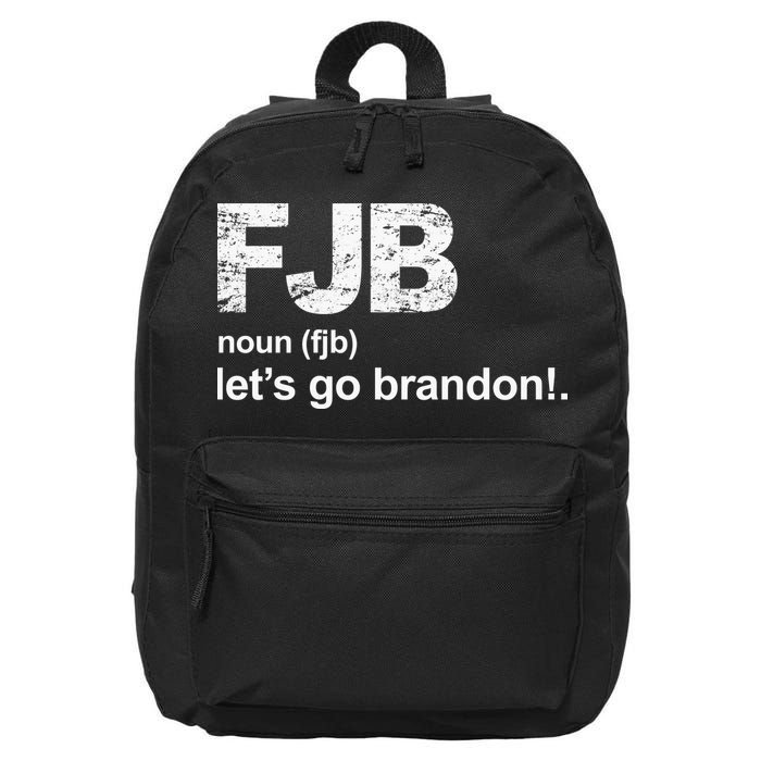 FJB Definition Let's Go Brandon 16 in Basic Backpack