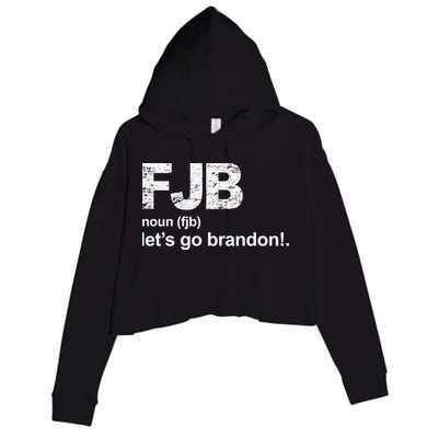 FJB Definition Let's Go Brandon Crop Fleece Hoodie
