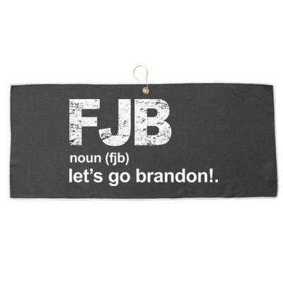 FJB Definition Let's Go Brandon Large Microfiber Waffle Golf Towel