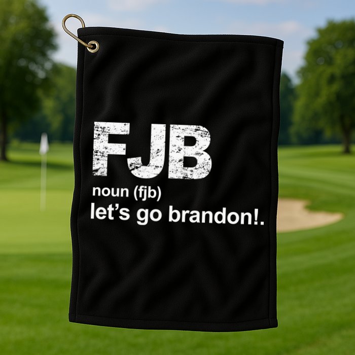 FJB Definition Let's Go Brandon Golf Towel