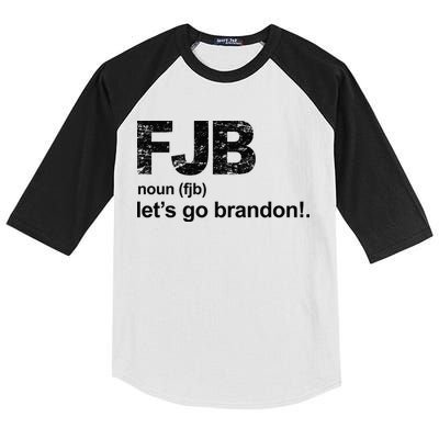 FJB Definition Let's Go Brandon Kids Colorblock Raglan Jersey