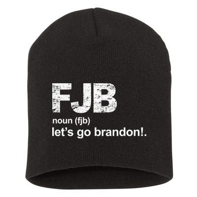 FJB Definition Let's Go Brandon Short Acrylic Beanie