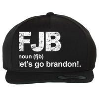 FJB Definition Let's Go Brandon Wool Snapback Cap