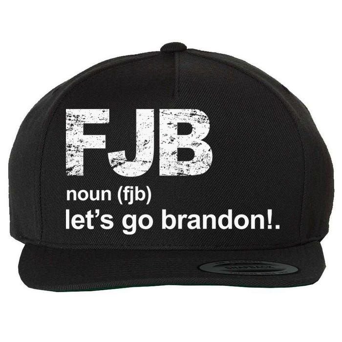 FJB Definition Let's Go Brandon Wool Snapback Cap
