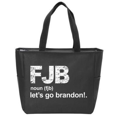 FJB Definition Let's Go Brandon Zip Tote Bag