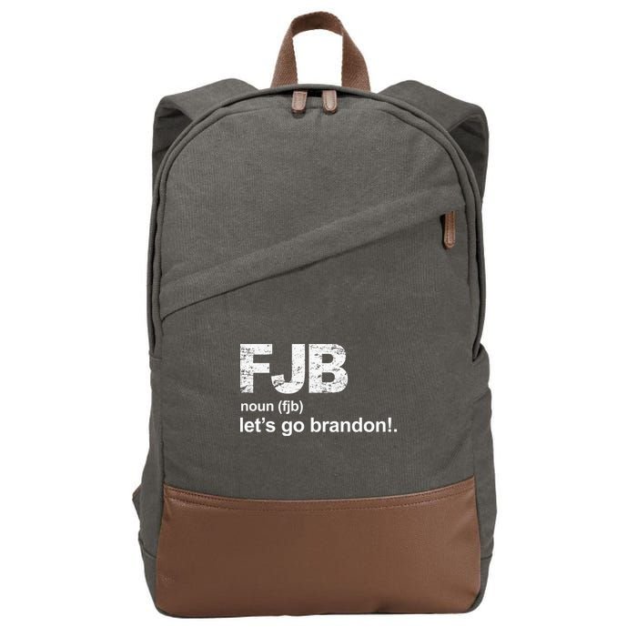 FJB Definition Let's Go Brandon Cotton Canvas Backpack