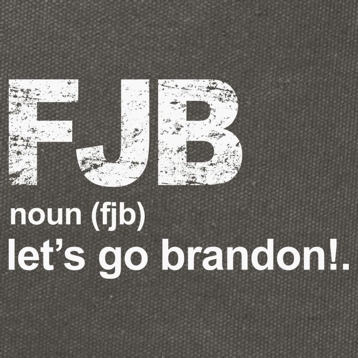 FJB Definition Let's Go Brandon Cotton Canvas Backpack