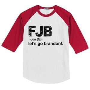 FJB Definition Let's Go Brandon Kids Colorblock Raglan Jersey