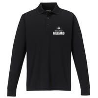 Father's Day Let's Play Billiards Pool Player Gift For Dad Performance Long Sleeve Polo