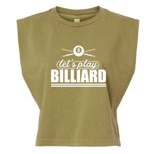 Father's Day Let's Play Billiards Pool Player Gift For Dad Garment-Dyed Women's Muscle Tee