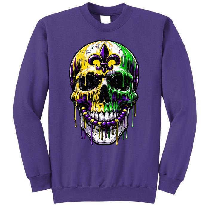 Fleur De Lis Mardi Gras Skulls Outfit Sweatshirt