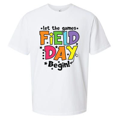 Field Day Let Games Start Begin Teachers Sueded Cloud Jersey T-Shirt