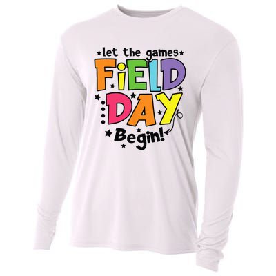 Field Day Let Games Start Begin Teachers Cooling Performance Long Sleeve Crew