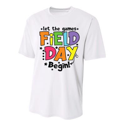 Field Day Let Games Start Begin Teachers Performance Sprint T-Shirt