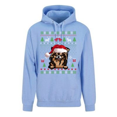 Funny Dog Lovers Chihuahua Santa Hat Ugly Christmas Sweater Gift Unisex Surf Hoodie