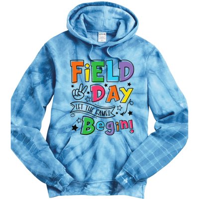 Field Day Let The Games Begin Teachers Gifts Tie Dye Hoodie