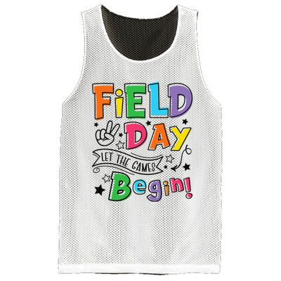 Field Day Let The Games Begin Teachers Gifts Mesh Reversible Basketball Jersey Tank