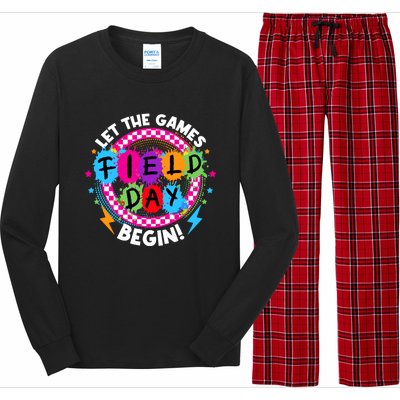 Field Day Let Games Start Begin Teachers Field Day 2024 Cool Gift Long Sleeve Pajama Set