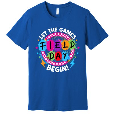 Field Day Let Games Start Begin Teachers Field Day 2024 Cool Gift Premium T-Shirt