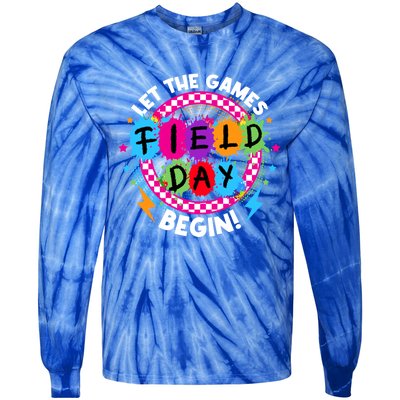 Field Day Let Games Start Begin Teachers Field Day 2024 Cool Gift Tie-Dye Long Sleeve Shirt