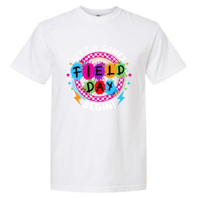 Field Day Let Games Start Begin Teachers Field Day 2024 Cool Gift Garment-Dyed Heavyweight T-Shirt