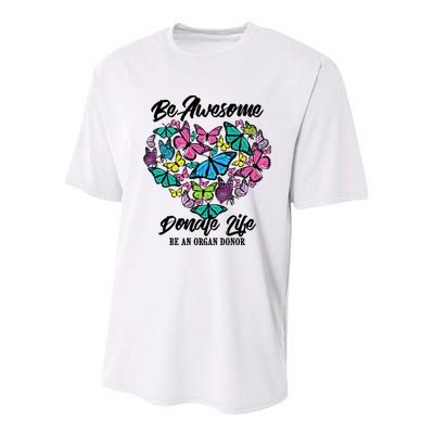 Funny Donate Life Be An Organ Donor Cute Donation Gift Youth Performance Sprint T-Shirt