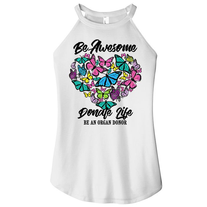 Funny Donate Life Be An Organ Donor Cute Donation Gift Women's Perfect Tri Rocker Tank