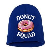 Funny Donut Lover Matching Cute Pink Doughnut Sprinkle Party Meaningful Gift Short Acrylic Beanie