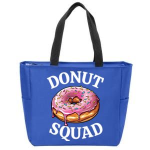 Funny Donut Lover Matching Cute Pink Doughnut Sprinkle Party Meaningful Gift Zip Tote Bag