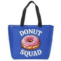 Funny Donut Lover Matching Cute Pink Doughnut Sprinkle Party Meaningful Gift Zip Tote Bag