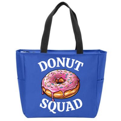 Funny Donut Lover Matching Cute Pink Doughnut Sprinkle Party Meaningful Gift Zip Tote Bag