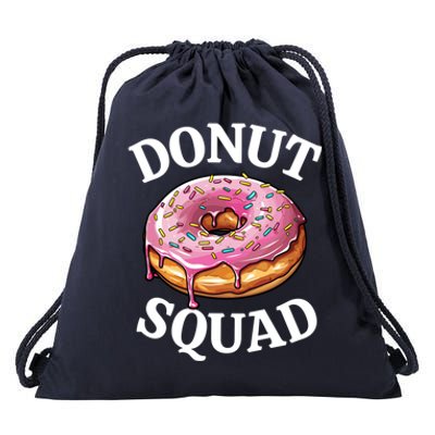 Funny Donut Lover Matching Cute Pink Doughnut Sprinkle Party Meaningful Gift Drawstring Bag