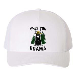 Funny Drama Llama Only You Can Prevent Drama Sarcastic Lover Yupoong Adult 5-Panel Trucker Hat