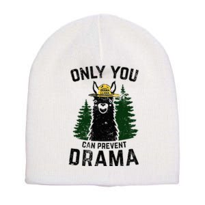 Funny Drama Llama Only You Can Prevent Drama Sarcastic Lover Short Acrylic Beanie