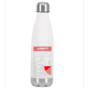 Funny Dont Let Your President Get Your Ass Whooped Gift Stainless Steel Insulated Water Bottle