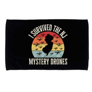 Funny Drone Lover I Survived The New Jersey Mystery Drones Microfiber Hand Towel