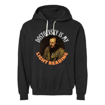 Fyodor Dostoevsky Literature Karamazov Light Reading Garment-Dyed Fleece Hoodie
