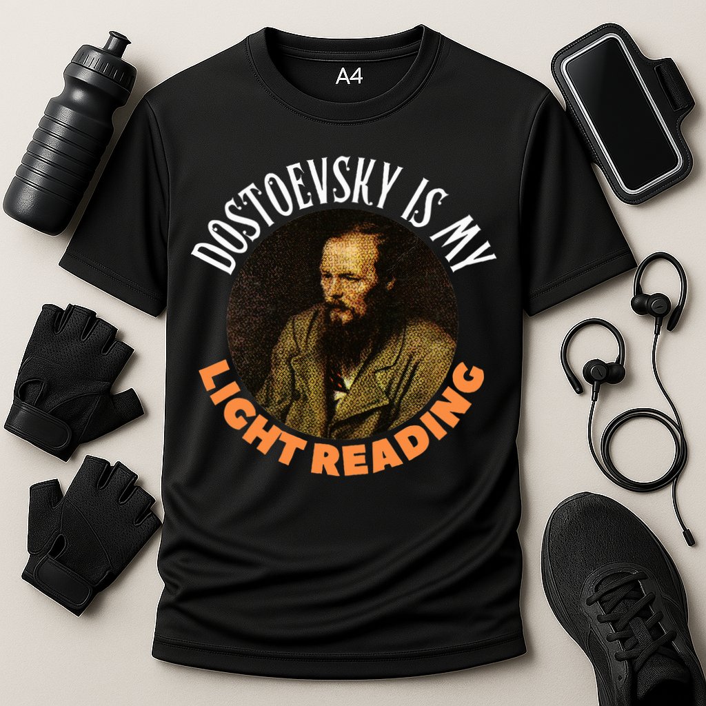 Fyodor Dostoevsky Literature Karamazov Light Reading Performance Shirt