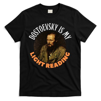 Fyodor Dostoevsky Literature Karamazov Light Reading T-Shirt