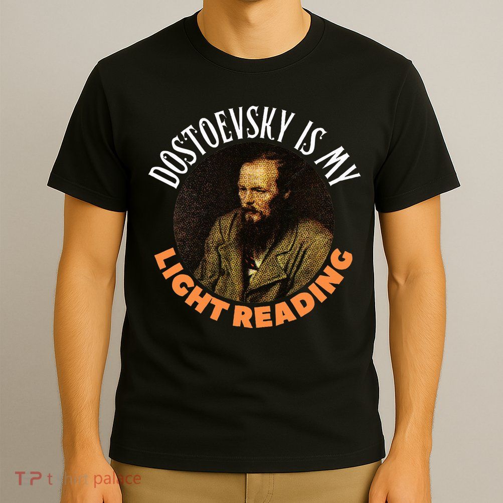 Fyodor Dostoevsky Literature Karamazov Light Reading T-Shirt