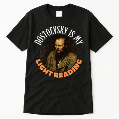 Fyodor Dostoevsky Literature Karamazov Light Reading Tall T-Shirt