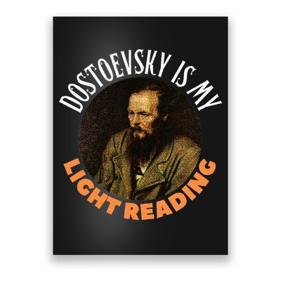 Fyodor Dostoevsky Literature Karamazov Light Reading Poster