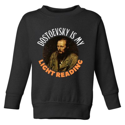 Fyodor Dostoevsky Literature Karamazov Light Reading Toddler Sweatshirt