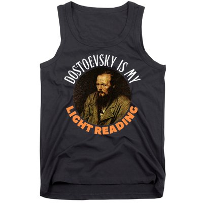 Fyodor Dostoevsky Literature Karamazov Light Reading Tank Top